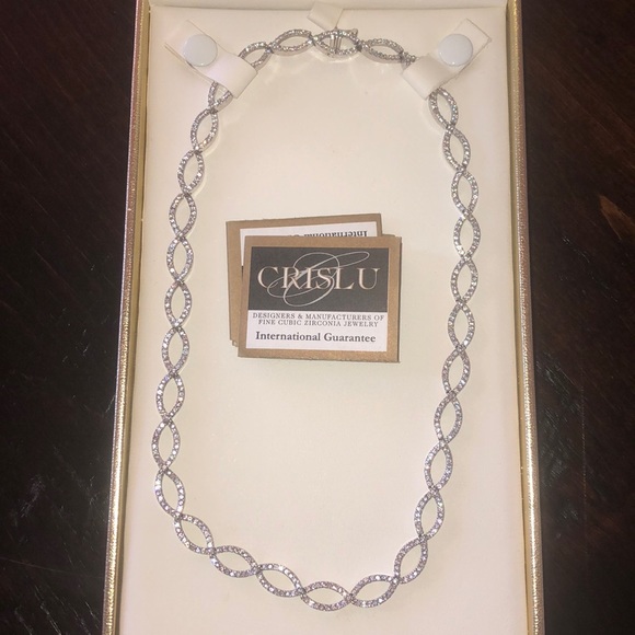 Crislu CZ Rope Necklace - Picture 1 of 3